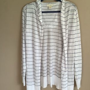 CYNTHIA‎ ROWLEY Women’s Linen Open Front Cardigan light sweater L/S Sz Med NWT